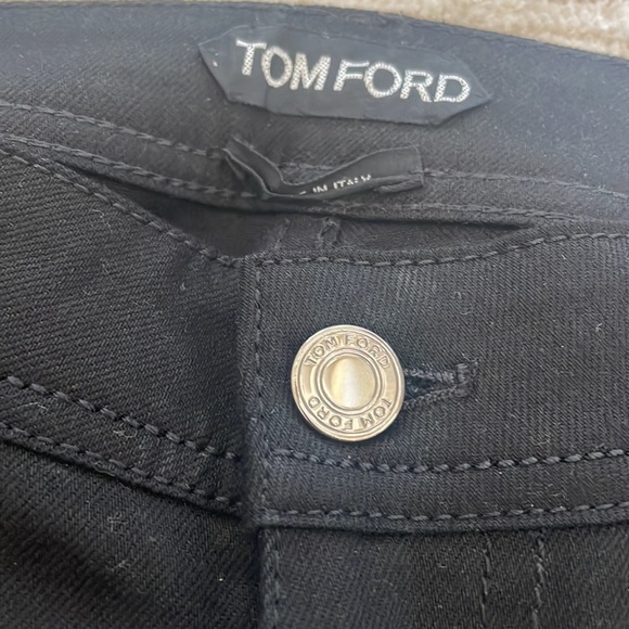 Tom Ford Black Jeans with Silver Hardware Size 26 - Picture 3 of 7